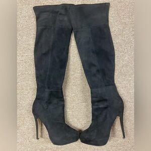 bebe high heels suede Boots  Over The Knee Platform Size 8
